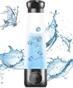Dobaly Bouteille D'eau Hydrogène 5ème Génération H6 Pro 5500 ppb en 10 Min Bouteille D'eau Hydrogène Générateur D'hydrogène Bouteille avec Technologie SPE PEM Rechargeable Portable
